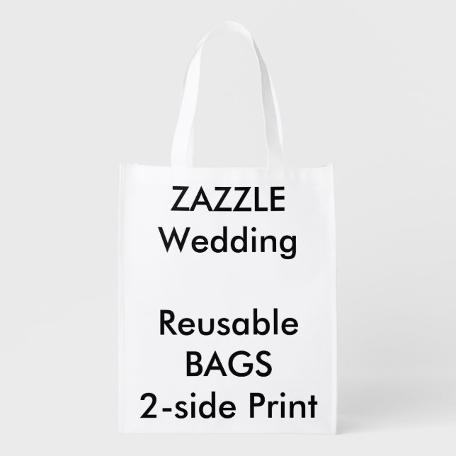 Custom Wedding 12" x 16" Reusable Bag (Front)