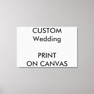 Custom Wedding 36" x 24" Wall Art Wrapped Canvas