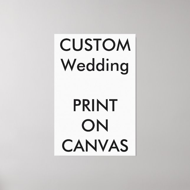 Custom Wedding 40" x 60" Wrapped Canvas Print (Front)