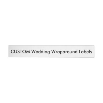 Custom Wedding Address Labels 1" X 7.25" 24 Labels by APersonalizedWedding at Zazzle