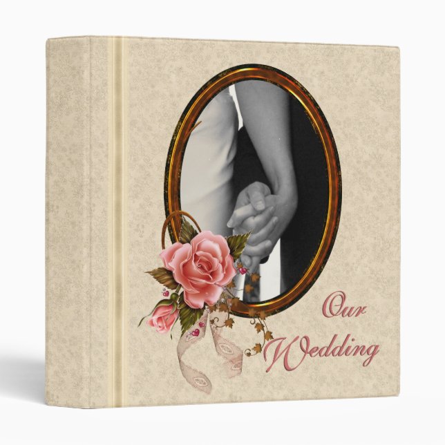 CUSTOM Wedding Album 3 Ring Binder (Front/Spine)