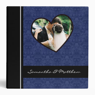 Custom Wedding Album Binder Royal Blue