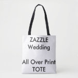 Custom Wedding All Over Print Tote Bag Medium at Zazzle