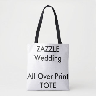Custom Wedding ALL OVER PRINT Tote Bag MEDIUM
