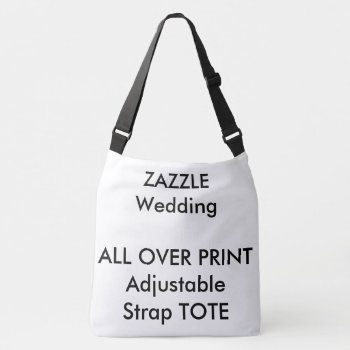 Custom Wedding All Over Print Tote W/ Strap Large by TheWeddingCollection at Zazzle