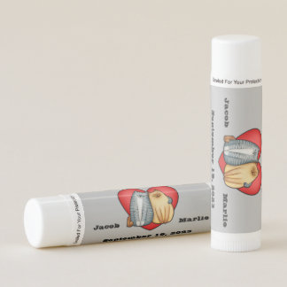 Custom Wedding Anniversary For Cat Lovers, Favors Lip Balm