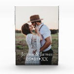 Custom Wedding Anniversary Make it Unique Photo Block<br><div class="desc">Add your favorite photo to customize and personalize this elegant photo block. Beautiful wedding anniversary keepsake gift. 

Photo by Jessica Rockowitz from Unsplash,  thank you!</div>