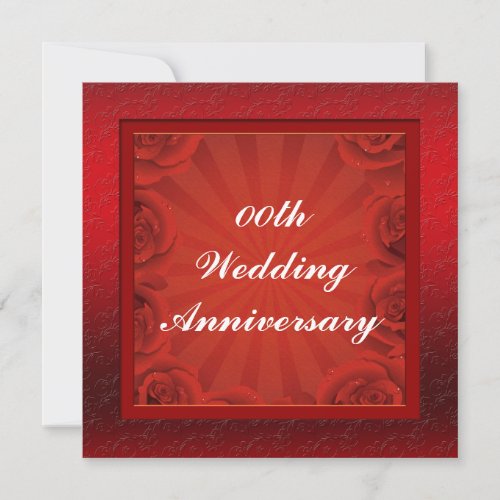 Custom Wedding Anniversary Party Invitation