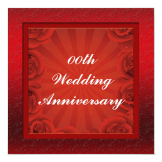 Custom Wedding Anniversary Party Invitation