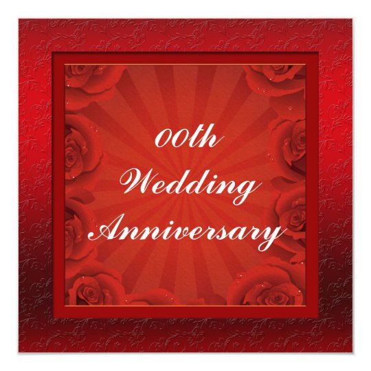 Custom Wedding Anniversary Party Invitation | Zazzle.com