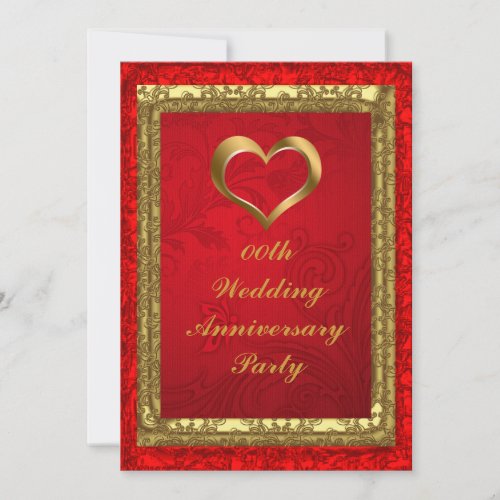 Custom Wedding Anniversary Party Invitation