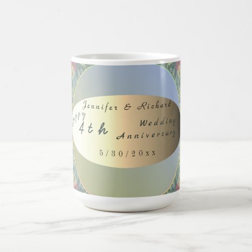 Custom Wedding Anniversary Wildflower   Coffee Mug