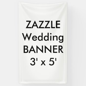 Custom Wedding Banner 3' X 5' by TheWeddingCollection at Zazzle