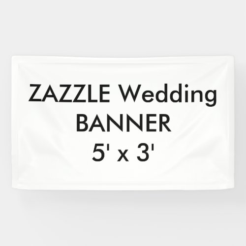 Custom Wedding Banner 5 x 3