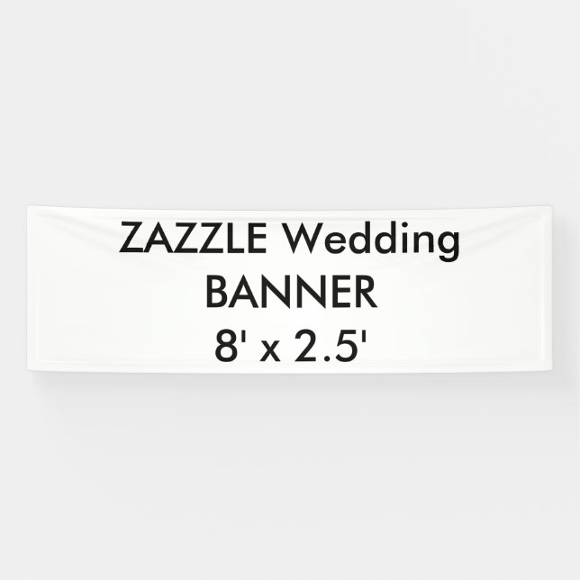 Custom Wedding Banner 8' x 2.5' (Horizontal)