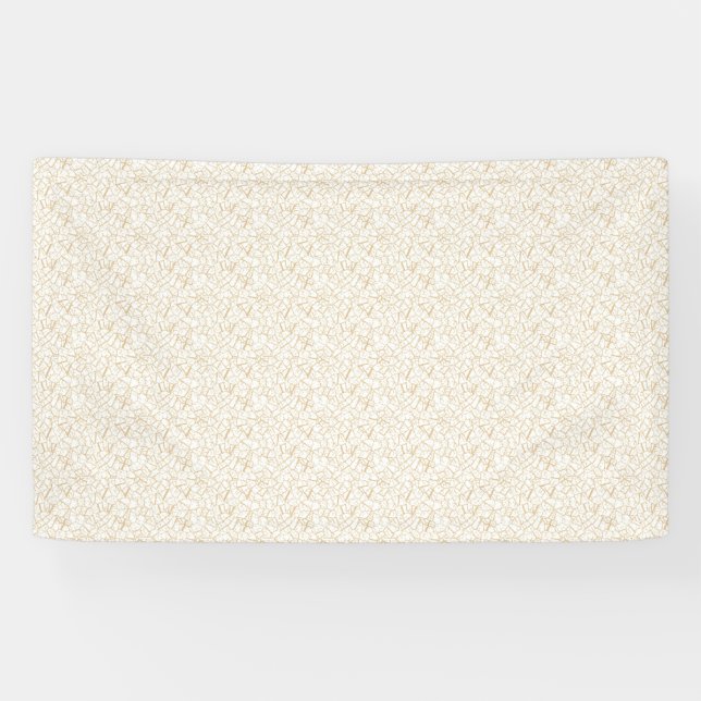 Custom Wedding Banner | Elegant Gold Lines (Horizontal)