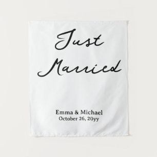 Custom Wedding Banner Personalized Ceremony Sign Tapestry