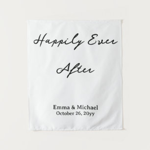 Custom Wedding Banner Personalized Ceremony Sign Tapestry