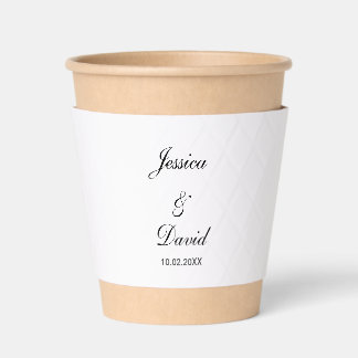 Custom Wedding Bridal Shower Engagement Party Coffee Cup Sleeve