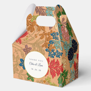 Custom Wedding Bridal Shower Vintage Japanese Art Favor Boxes