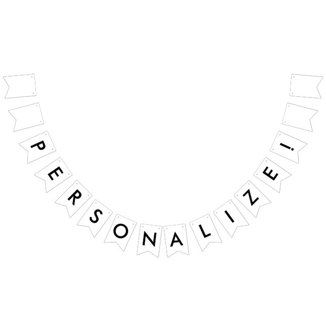 Custom Wedding Bunting Banner, Photo, Design, Text Flags (All)