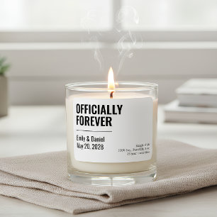 Custom Wedding Candle Bachelorette Party Gift