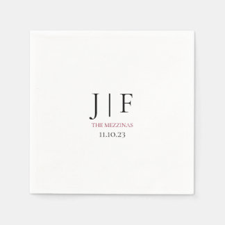 Custom Wedding Cocktail Paper Napkin