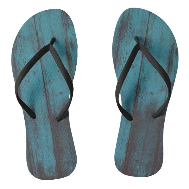 Custom Wedding Colors Bride Gift wifey  Flip Flops (Footbed)