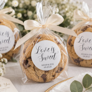 ✨ Custom Wedding Cookie Favor Stickers – Elegant