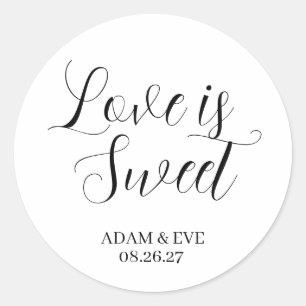 ✨ Custom Wedding Cookie Favor Stickers – Elegant
