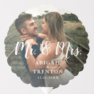 Custom Wedding Day Photo Balloon