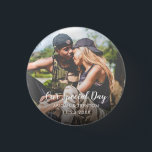 Custom Wedding Day Photo Button<br><div class="desc">Custom Wedding Day Photo Button.</div>