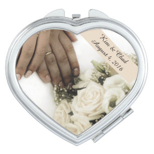 Custom Wedding Design Mirror Compact
