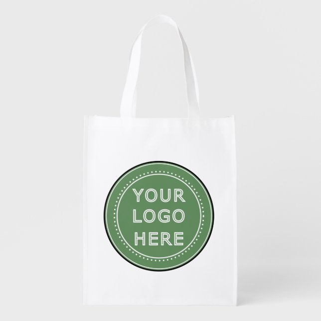 Custom Wedding, Elegant, Anniversary Gifts Grocery Bag (Front)