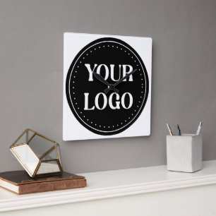 Custom Wedding, Elegant, Anniversary Gifts Square Wall Clock