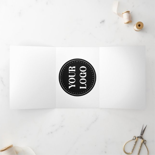 Custom Wedding, Elegant, Anniversary Gifts Tri-Fold Program (Inside)