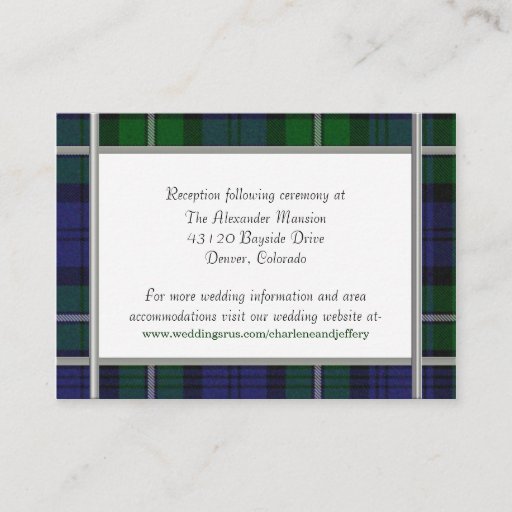 Customizable Custom Wedding Enclosure Card Business Card Templates