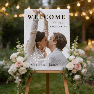  Custom wedding  Engagement photography welcome  Foam Board