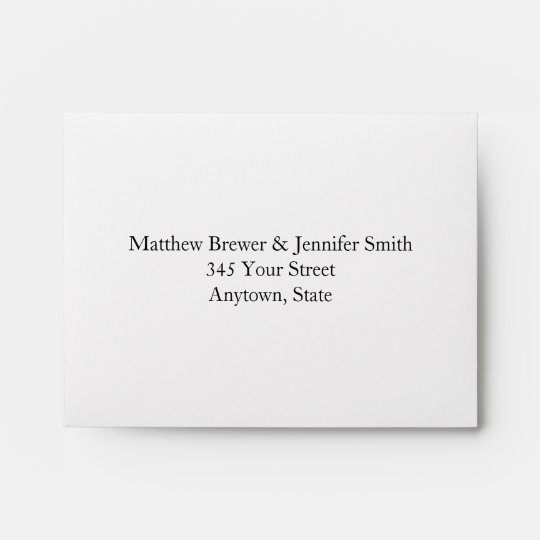 Custom Wedding Envelopes with Printed Address