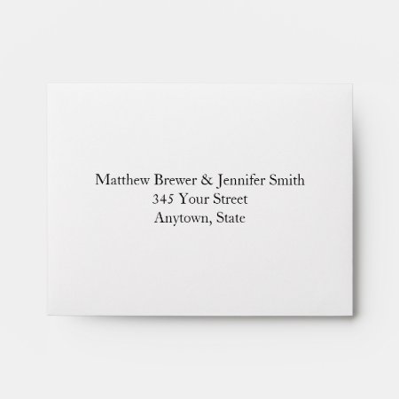 Custom Wedding Envelopes With Printed Address