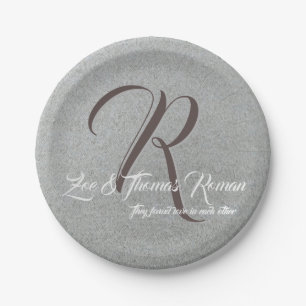 Custom wedding family reunion plates