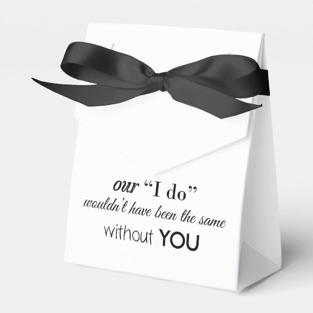 Custom Wedding Favor Box (Front Side)