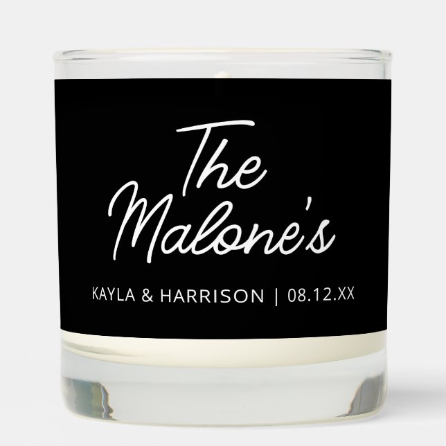 Custom Wedding Favor Candle  (Front)