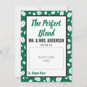 CUSTOM Wedding Favor Coffee Gift Card Holder