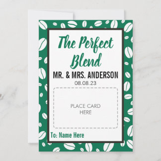 CUSTOM Wedding Favor Coffee Gift Card Holder