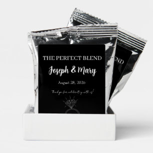 Custom Wedding Favor Coffee – The Perfect Blend Drink Mix