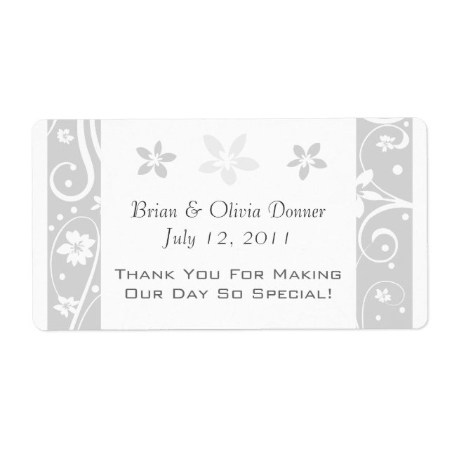 Custom Wedding Favor Labels (Front)