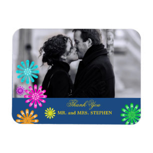 Custom Wedding Favor Thank You Photo Magnets