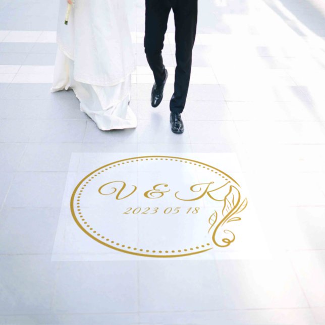 Custom Wedding Floor Decal, Vinyl Decal, Dancing Decals (Wedding)