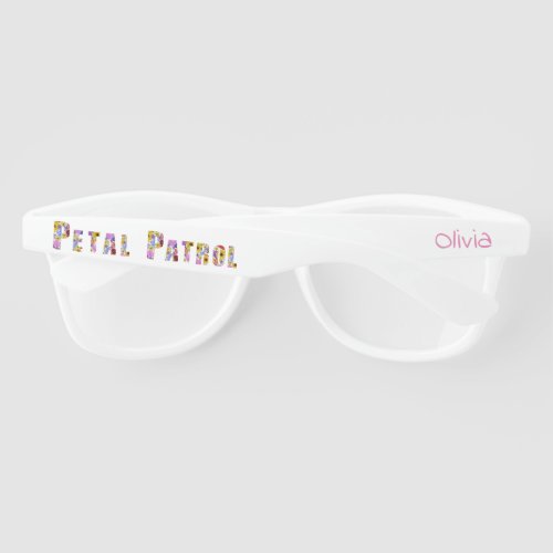 Custom Wedding Flower Girl Petal Patrol Sunglasses